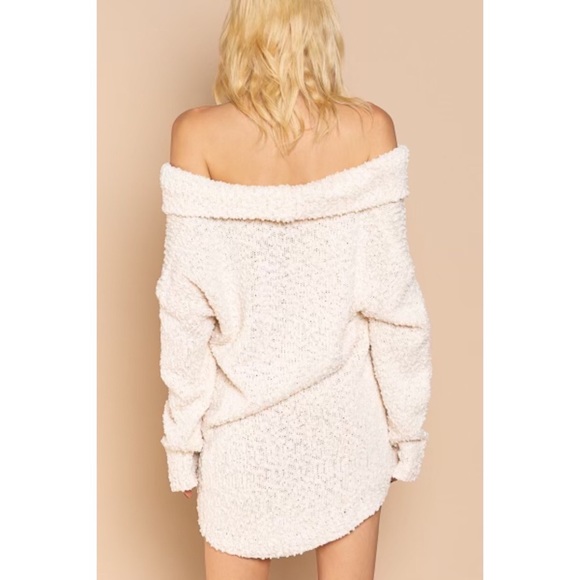 Cowl Neck Sweater Cream Neutral - Picture 3 of 11